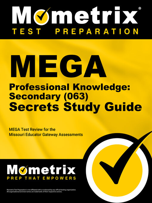 Cover image for MEGA Professional Knowledge: Secondary (063) Secrets Study Guide